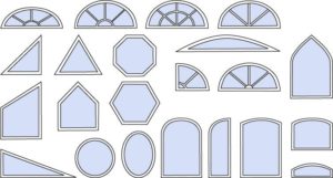 different shapes of shaped windows