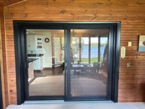 Spacious room with EcoTech's oversized patio doors, creating a seamless indoor-outdoor connection.