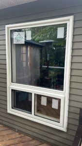 High-performance casement window installed in a Mississauga home, showcasing energy-efficient glass and a sleek, modern design."--- This alt text is descriptive and includes relevant details, helping with both accessibility and SEO.